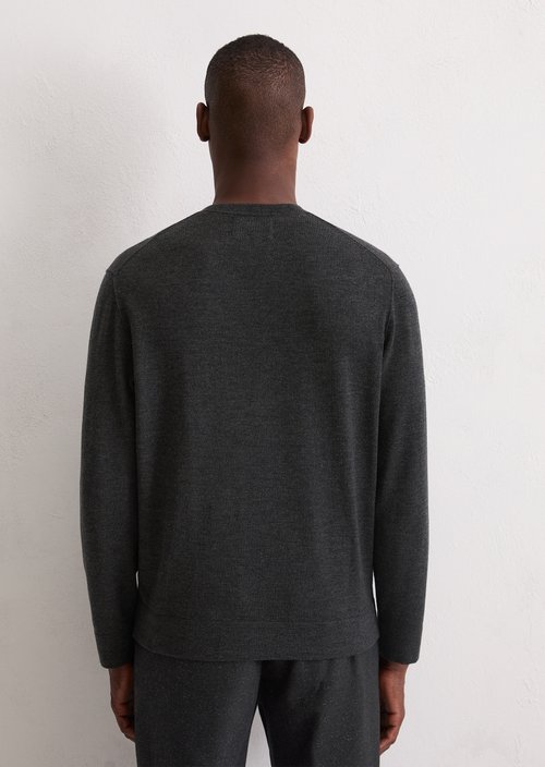 Sweater regular — Dark Grey Melange