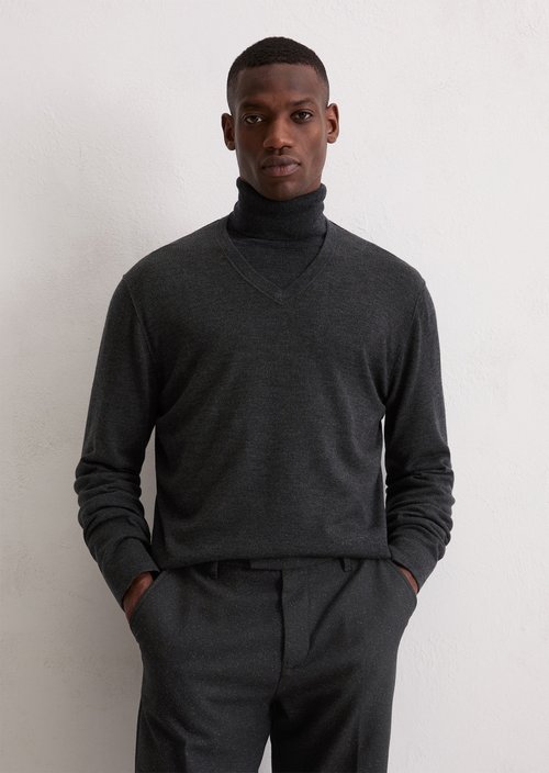 Sweater regular — Dark Grey Melange