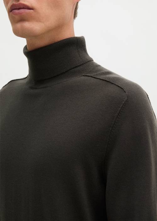 Regular turtleneck sweater Wooden Earth in detail view