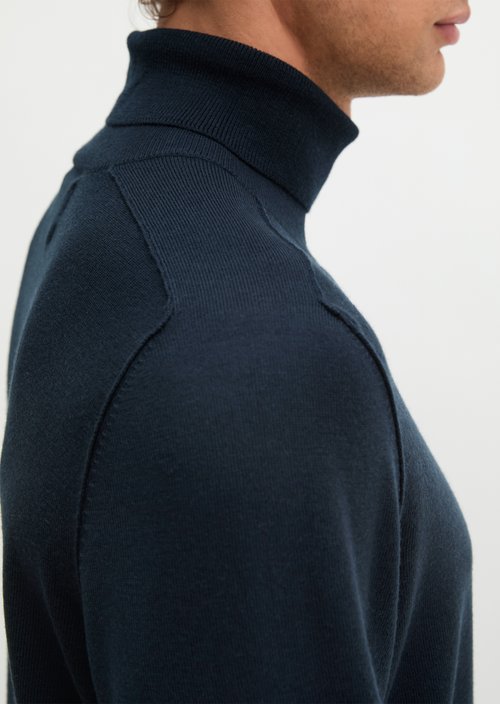 Regular turtleneck sweater — Dark Navy