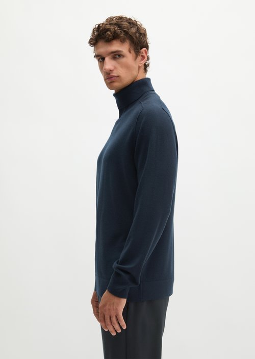 Regular turtleneck sweater — Dark Navy