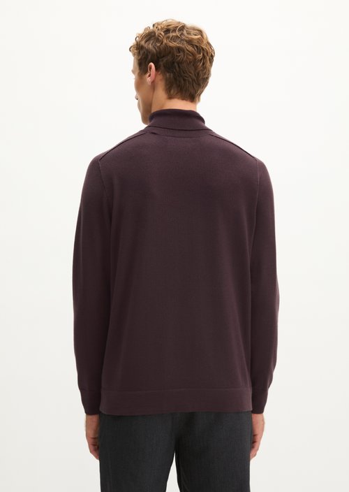 Regular turtleneck sweater — Deep Mullberry