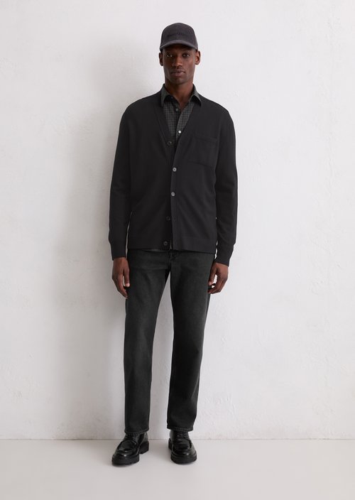 Regular cardigan — Black