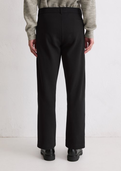 Relaxed jersey pants — Black