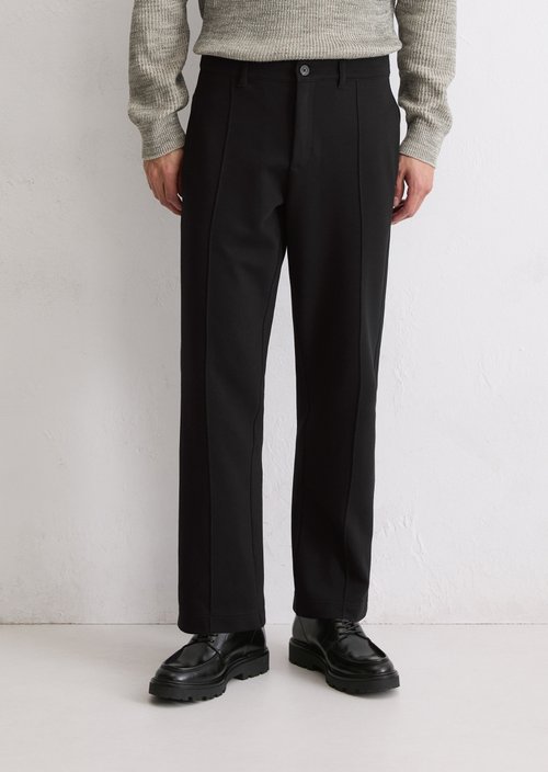 Relaxed jersey pants — Black