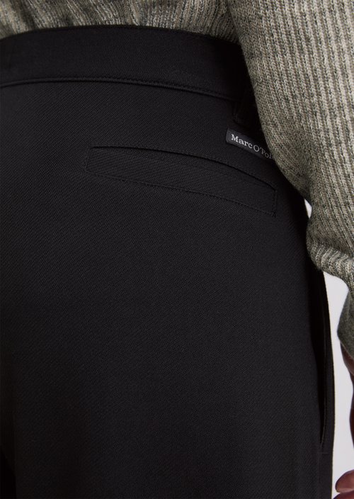 Relaxed jersey pants — Black