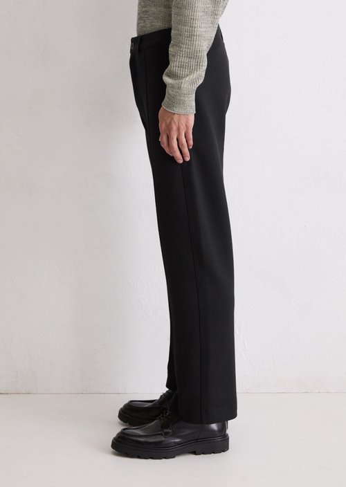 Relaxed jersey pants — Black