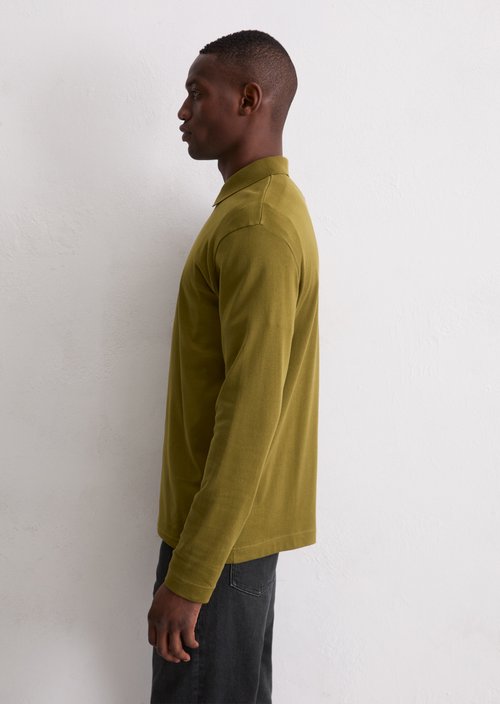 DfC Longsleeve regular — Green Mustard