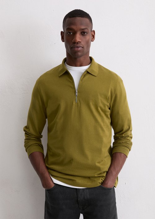 DfC Longsleeve regular — Green Mustard