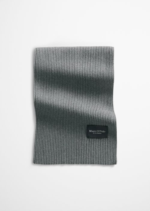 Strickschal — Graphic Grey Melange