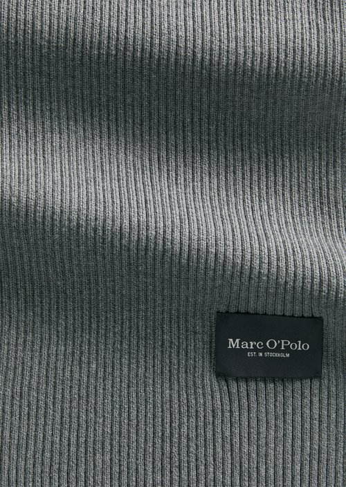 Strickschal — Graphic Grey Melange