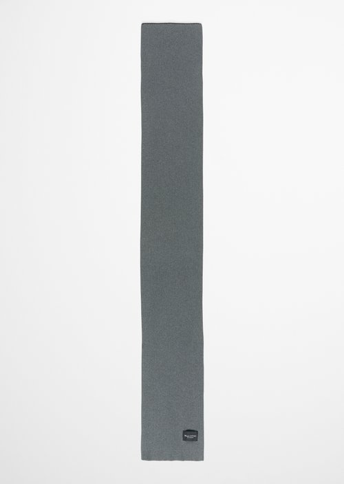 Strickschal — Graphic Grey Melange