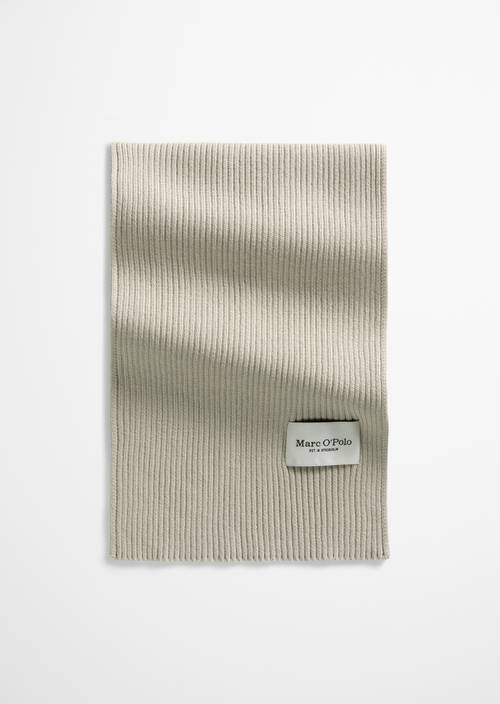 Strickschal Linen Beige in Frontalansicht
