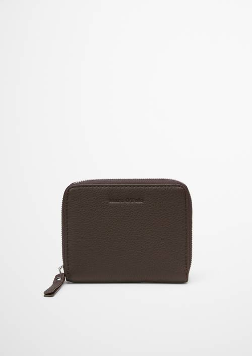 Zipper wallet medium Shaded Brown in front view