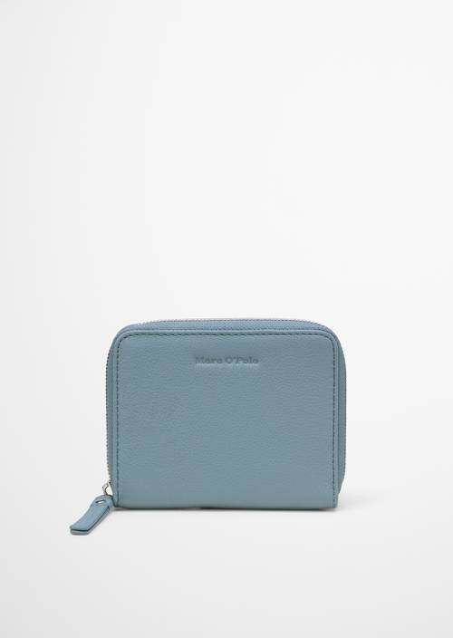 Zipper wallet medium Slate Blue in front view