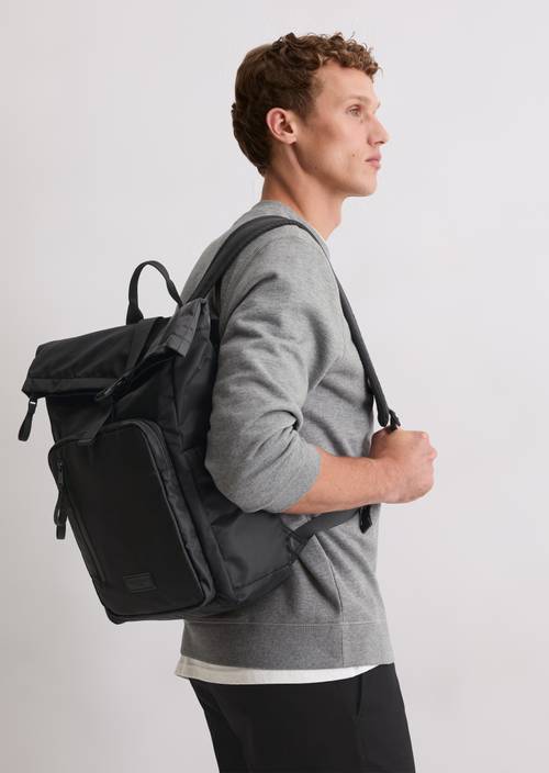 Backpack Black worn on model