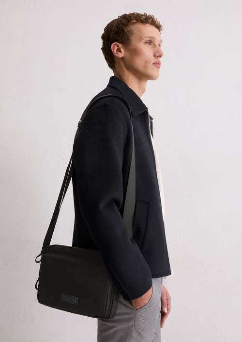 Shoulder bag small Black worn on model