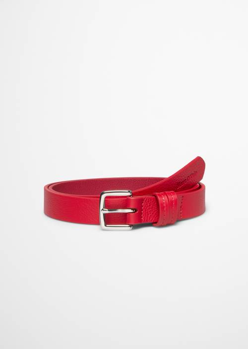 Belt Shiny Red in front view