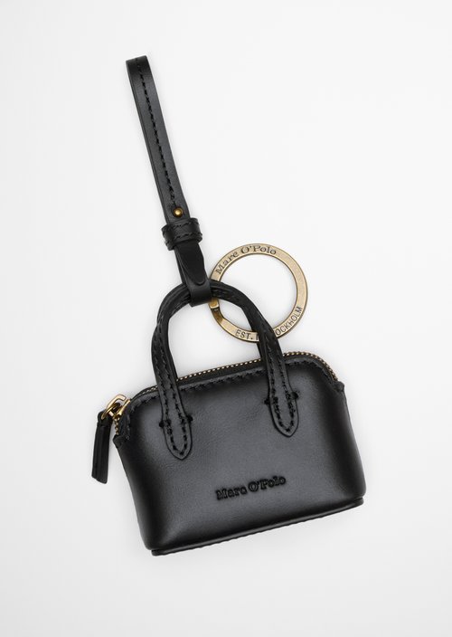 Marc O'Polo Sleutelhanger, Dames, zwart, , 100% Leer