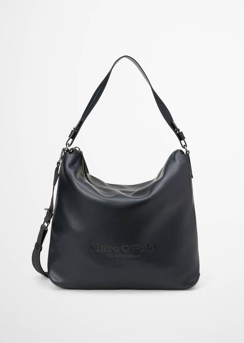 Bolso hobo Deep Night Blue en vista frontal