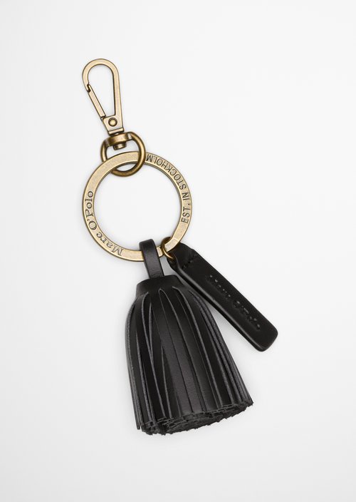 Marc O'Polo Sleutelhanger, Dames, zwart, , 100% Leer