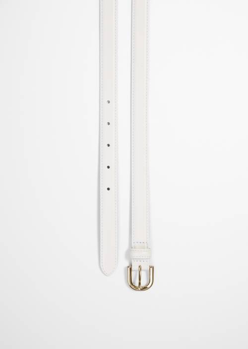 Belt White Cotton in detail view