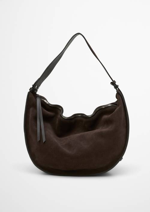 Bolso hobo mediano Shaded Brown en vista frontal