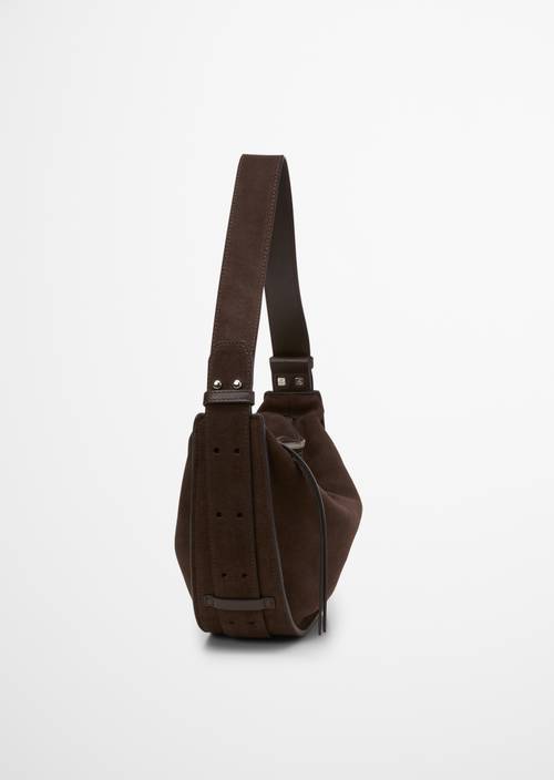 Shoulder bag medium Shaded Brown in side view