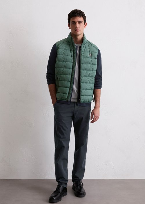 Regular quilted vest — Dark Forest