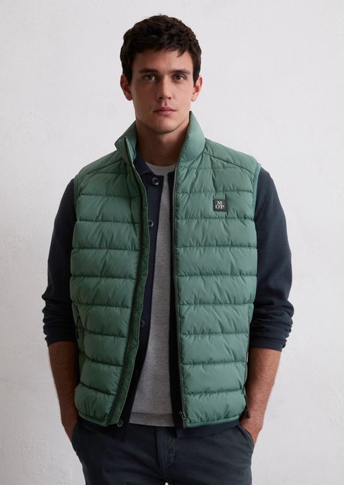 Regular quilted vest — Dark Forest