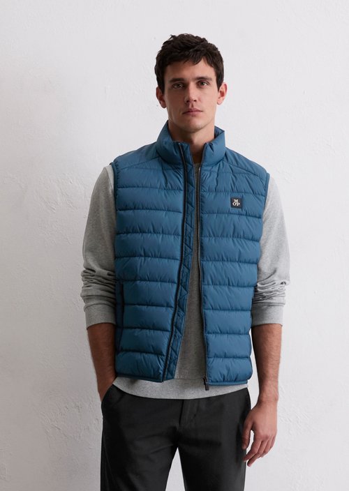 Regular quilted vest — Blue Daze