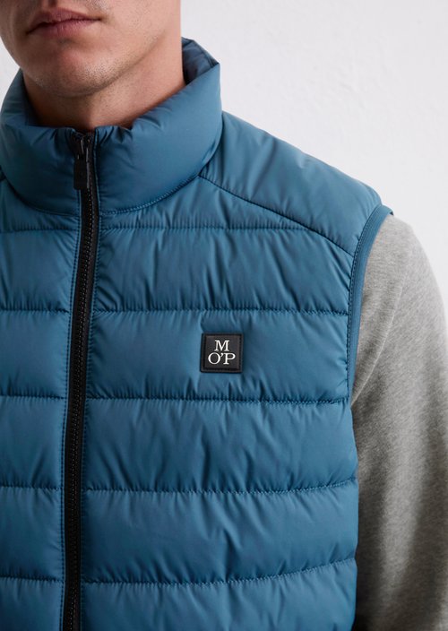 Regular quilted vest — Blue Daze