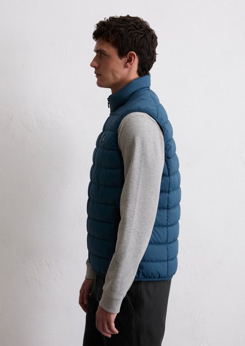 Regular quilted vest — Blue Daze