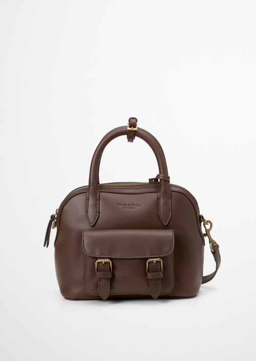 Marc O'Polo Schoudertas klein, Dames, bruin, , 100% Leer