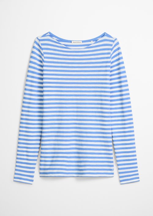 Striped longsleeve regular — Medium Blue