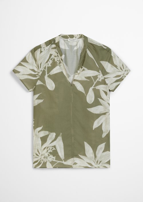 Print blouse shirt regular — Medium Green