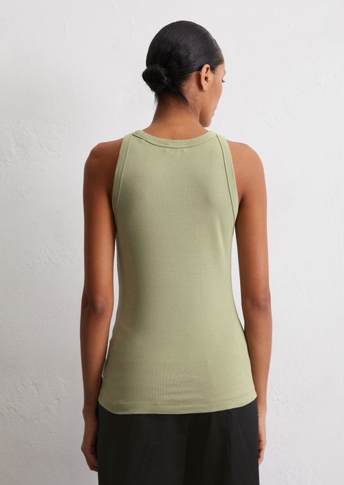 Sleeveless top, regular fit — Smooth Sage