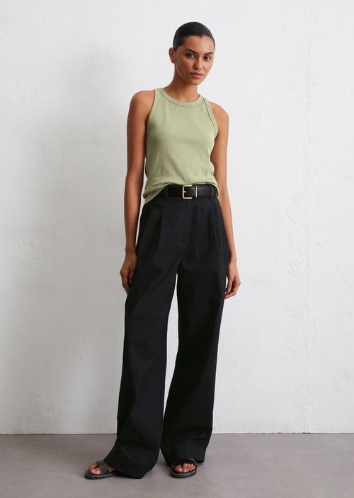 Sleeveless top, regular fit — Smooth Sage