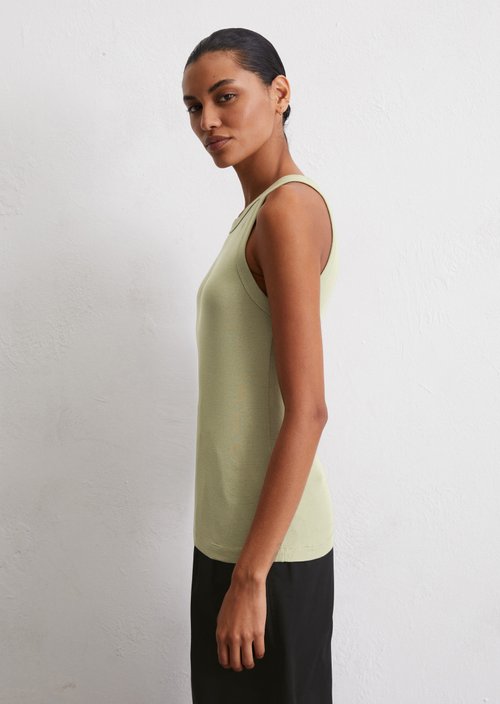 Sleeveless top, regular fit — Smooth Sage