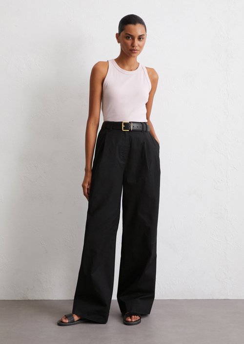 Sleeveless top, regular fit — Pale Lilac