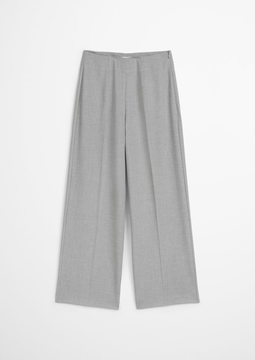 Cropped culottes — Medium Grey