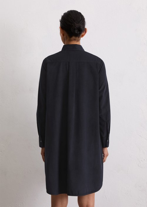 Relaxed shirt dress — Deep Night Blue