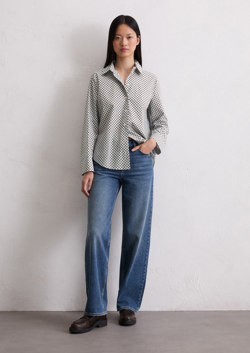 A-shape blouse — Light Blue