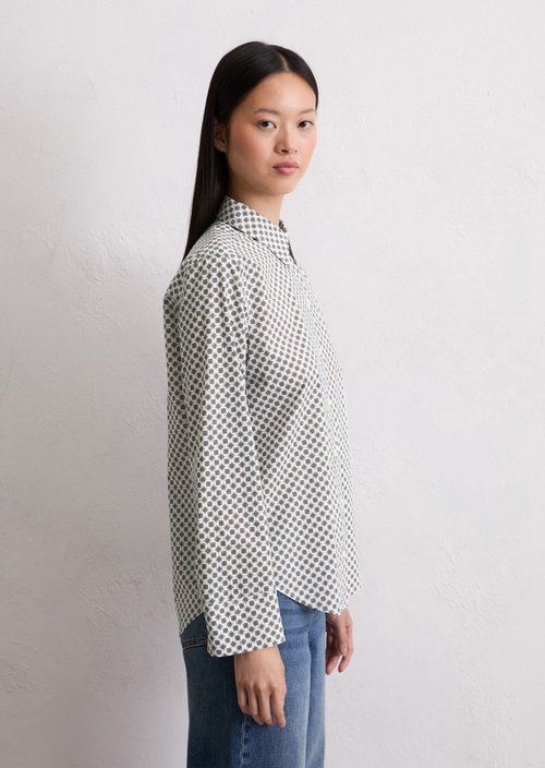 A-shape blouse — Light Blue