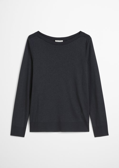 Luxury Longsleeve regular — Deep Night Blue