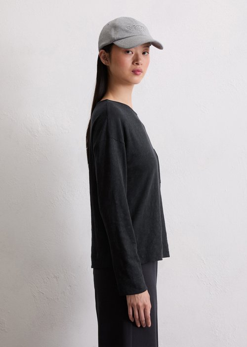 Longsleeve regular — Deep Night Blue