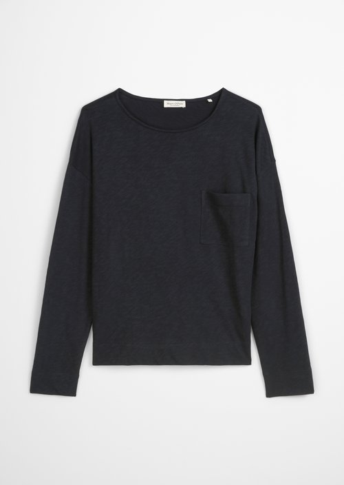 Longsleeve regular — Deep Night Blue