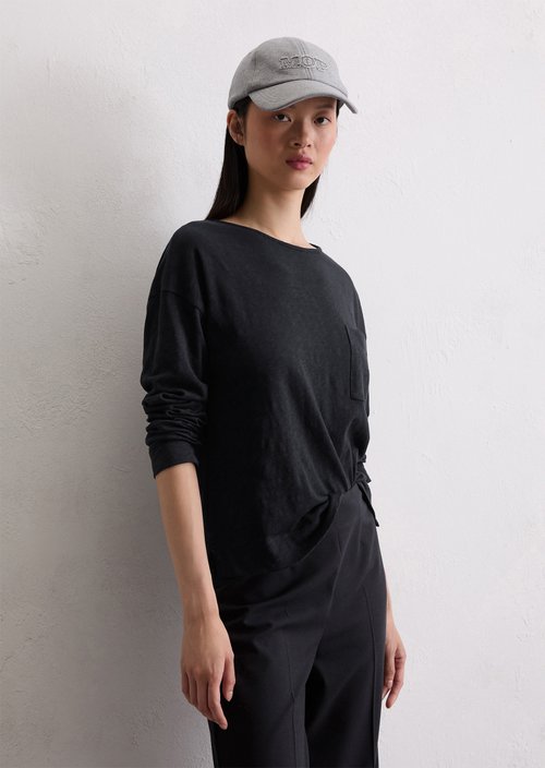 Longsleeve regular — Deep Night Blue