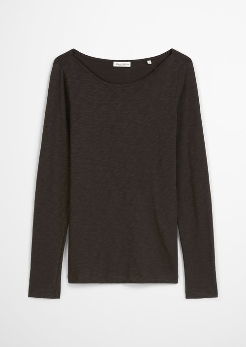 Long-sleeve top — Dark Coffee