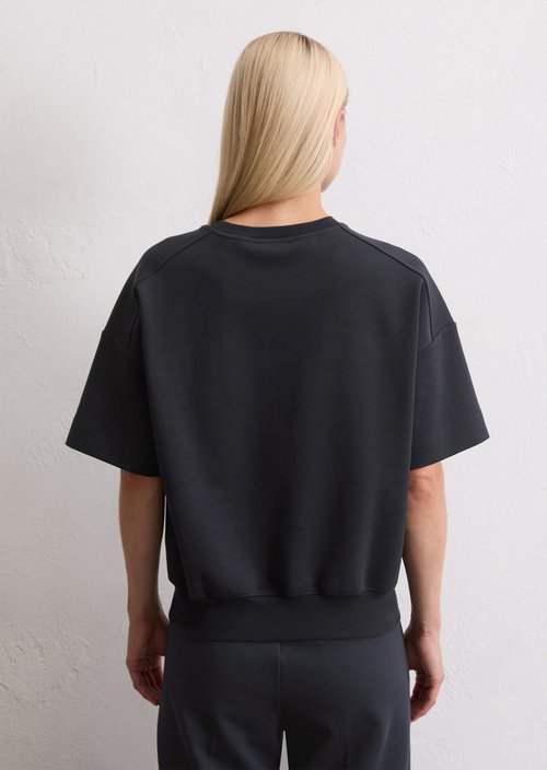 Regular short-sleeved sweatshirt — Deep Night Blue (alternate view)